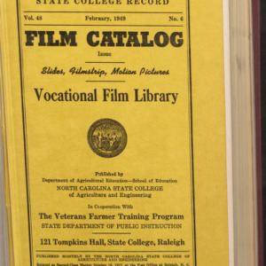 State College record, Film Catalog, Vol 48 No. 6, February 1949