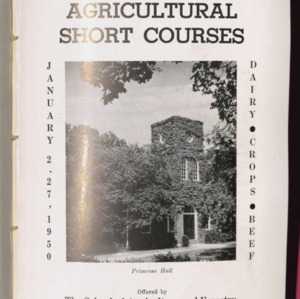 State College record, Agricultural Short Courses, Vol 49 No. 3, November 1949
