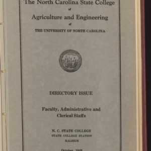 State College record, Directory, Vol 49, October 1949