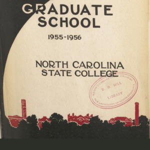 State College record, The Graduate School 1955-1956,  Vol 54 No. 5, January 1955