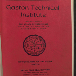 State College record, Gaston Technical Institute, Vol 54 No. 10, June 1955
