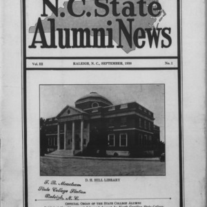 N.C. State Alumni News, Vol. 3 No. 1