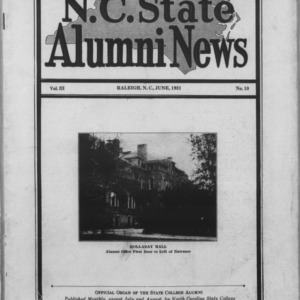 N.C. State Alumni News, Vol. 3 No. 10
