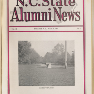 N.C. State Alumni News, Vol. 3 No. 7
