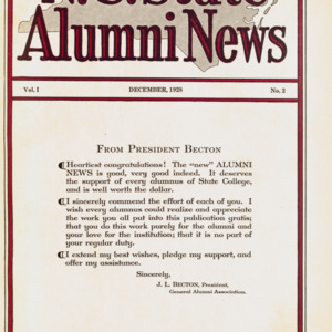 N.C. State Alumni News, Vol. 1 No. 2