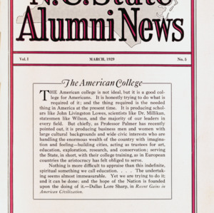 N.C. State Alumni News, Vol. 1 No. 5