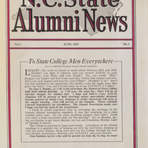 N.C. State Alumni News, Vol. 1 No. 8
