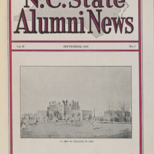 N.C. State Alumni News, Vol. 2 No. 1