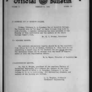 Official bulletin, Vol 2 No 59 (1931-02-06)