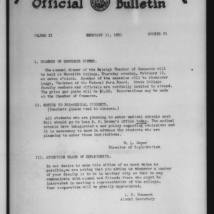 Official bulletin, Vol 2 No 61 (1931-02-11)