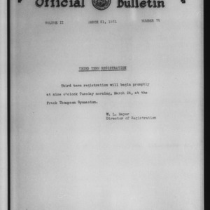 Official bulletin, Vol 2 No 75 (1931-03-21)