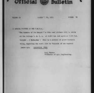 Official bulletin, Vol 2 No 76 (1931-03-25)