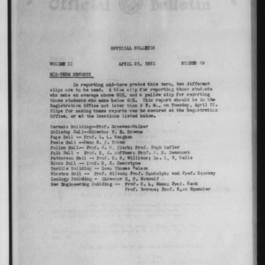 Official bulletin, Vol 2 No 69 (1931-04-23)