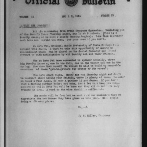 Official bulletin, Vol 2 No 73 (1931-05-11)