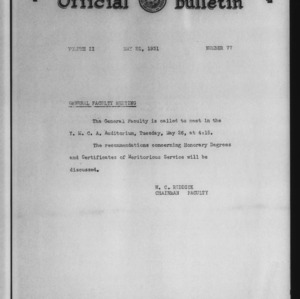 Official bulletin, Vol 2 No 77 (1931-05-25)