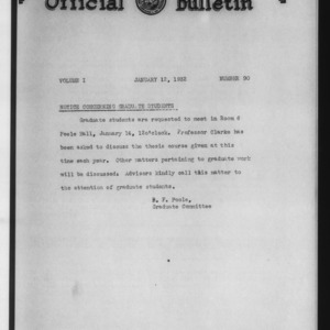 Official bulletin, Vol 1 No 90 (1932-01-12)