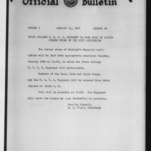 Official bulletin, Vol 1 No 93 (1932-01-16)