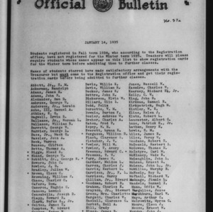 Official bulletin, Vol 6 No 37a (1935-01-14)