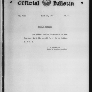 Official bulletin, Vol 8 No 77