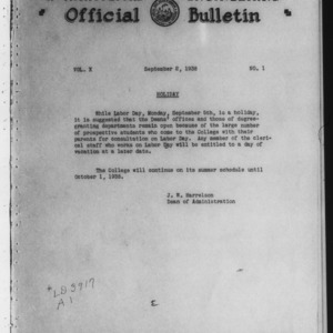 Official Bulletin, Vol. 10 No. 1