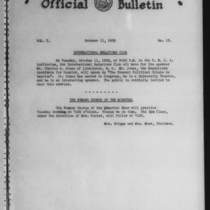 Official Bulletin, Vol. 10 No. 13