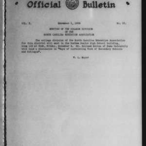 Official Bulletin, Vol. 10 No. 22