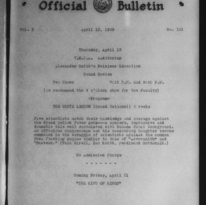 Official Bulletin, Vol. 10 No. 101