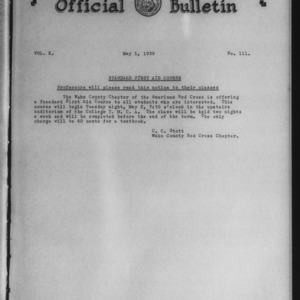 Official Bulletin, Vol. 10 No. 111