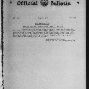 Official Bulletin, Vol. 10 No. 118