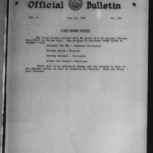 Official Bulletin, Vol. 10 No. 138