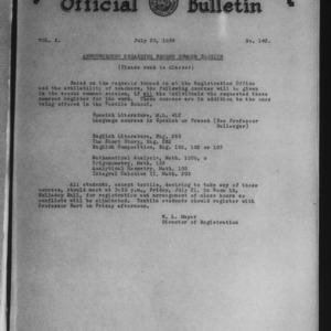 Official Bulletin, Vol. 10 No. 142