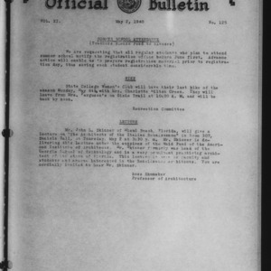 Official Bulletin, Vol. 11 No. 125 [1]