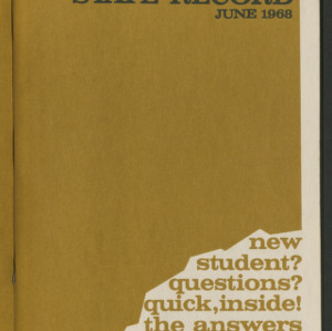 North Carolina State Record. Student Handbooks, June 1968.