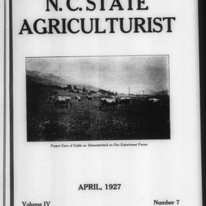 N. C. State Agriculturist Vol 4. No 7.