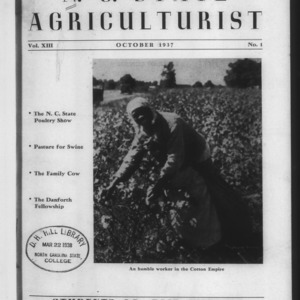 N. C. State Agriculturist Vol 13. No 1.