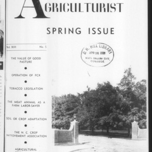 N. C. State Agriculturist Vol 13. No 5.