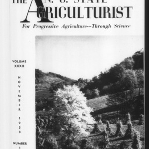 N. C. State Agriculturist Vol 32. No 1.