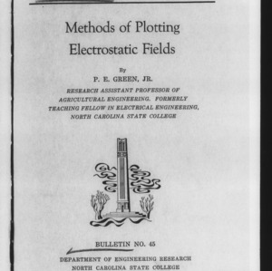 Methods of Plotting Electrostatic Fields (Engineering Research Bulletin No. 45)