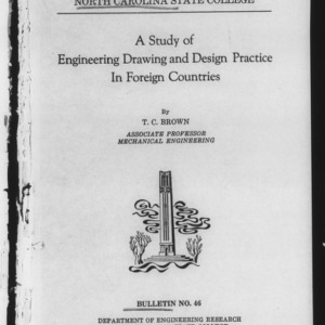 A Study of Engineering Drawing and Design Practice in Foreign Countries (Engineering Research Bulletin No. 46)