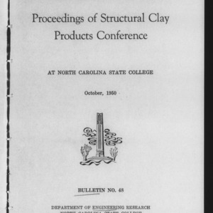 Proceedings of Structural Clay Products Conference (Engineering Research Bulletin No. 48)