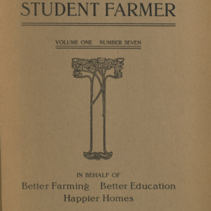 The North Carolina Student Farmer V. 1, No. 7