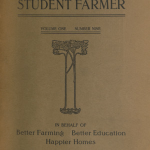 The North Carolina Student Farmer V. 1, No. 9