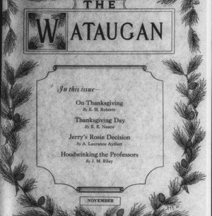 The Wataugan, Volume 2, Issue One, October 1926