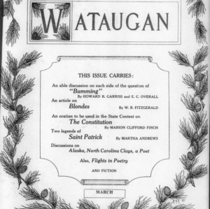 The Wataugan, Vol. 3, Issue Four, March, 1928