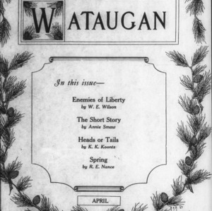 The Wataugan, Vol. 1, Issue Two, April, 1926