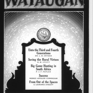 The Wataugan, Vol. 4, Issue One, October, 1928