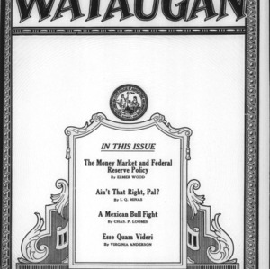 The Wataugan, Vol. 4, Issue Five, May, 1929