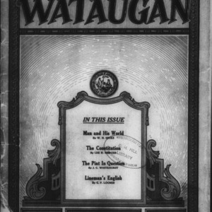 The Wataugan, Vol. 5, Issue One, October, 1929