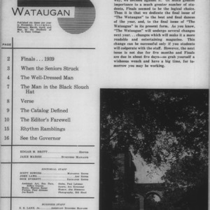 The Wataugan, Vol. 14, Issue Six, May, 1939