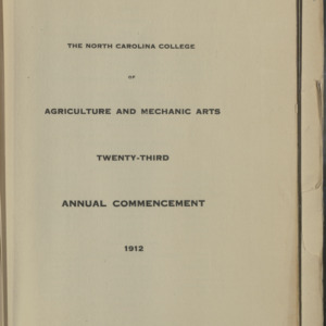 Twenty-Third Annual Commencement, 1912
